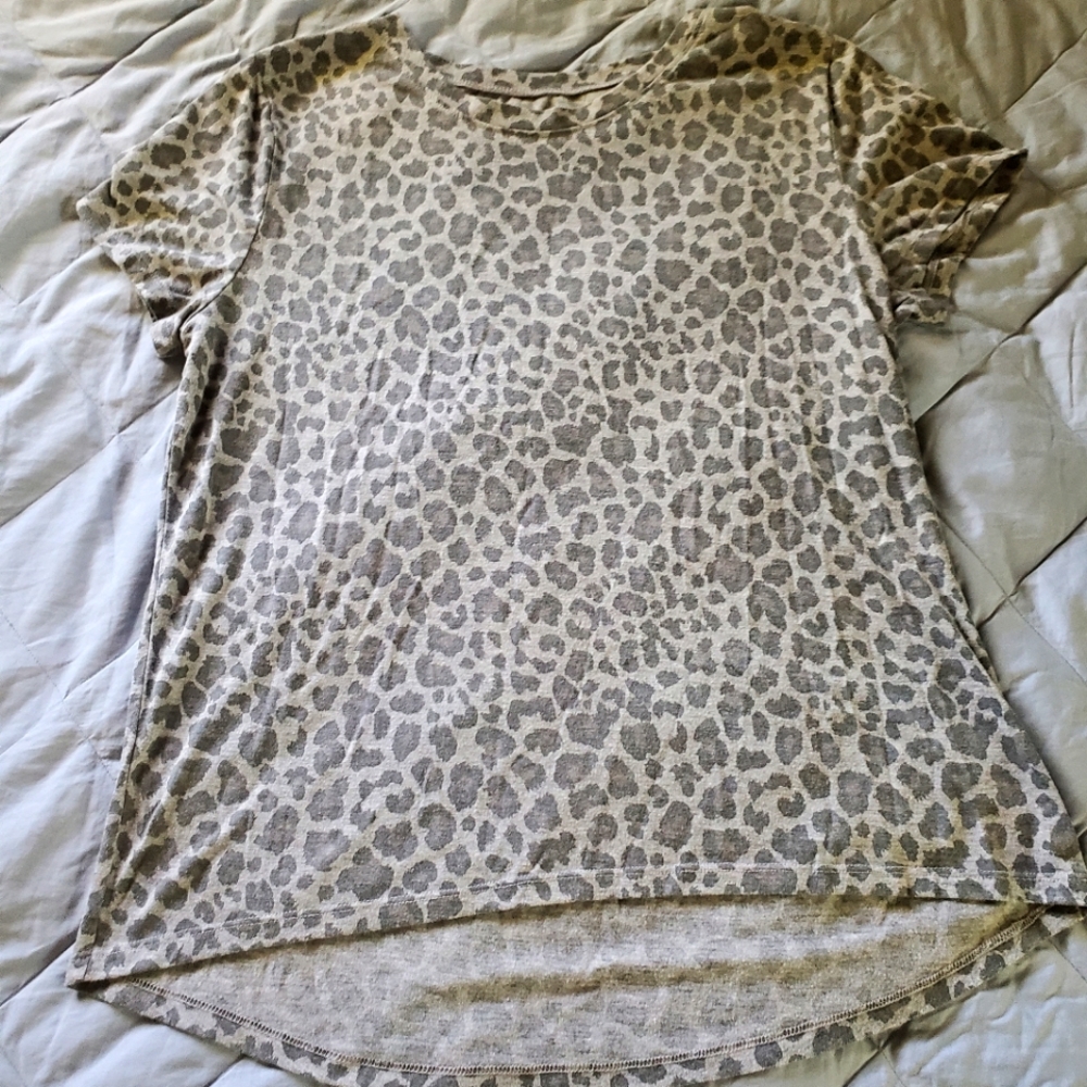 Leopard Print short sleeve shirt